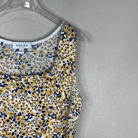 GILLI Women's Floral Print Fit & Flare Sundress Sleeveless Multicolor Size Small - Picture 4 of 11